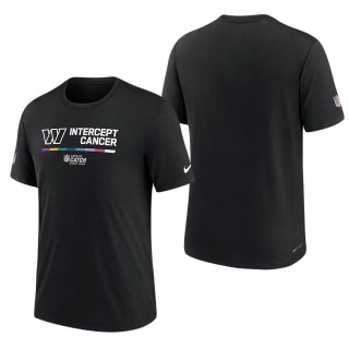 Men's Washington Commanders Black 2022 NFL Crucial Catch Performance T-Shirt