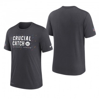 Washington Football Team T-Shirt Performance Charcoal 2021 NFL Cancer Catch