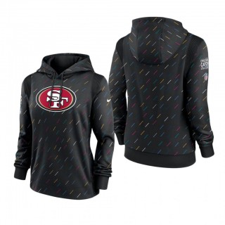 Women 49ers Anthracite 2021 NFL Cancer Catch Hoodie