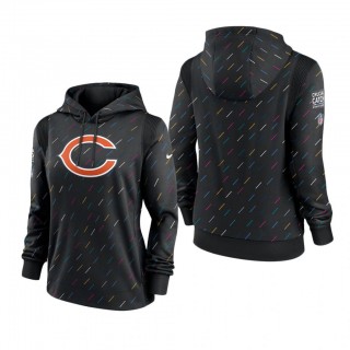 Women Bears Anthracite 2021 NFL Cancer Catch Hoodie
