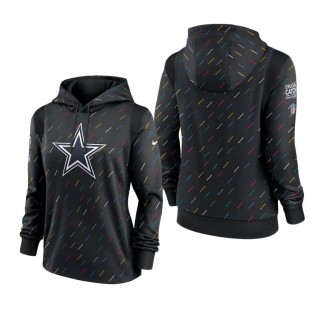 Women Cowboys Anthracite 2021 NFL Cancer Catch Hoodie