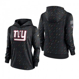 Women Giants Anthracite 2021 NFL Cancer Catch Hoodie