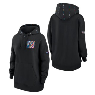 Women's Houston Texans Black 2023 Crucial Catch Club Pullover Hoodie