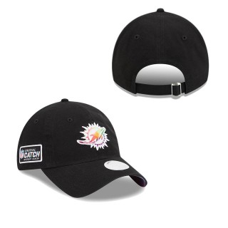 Women's Miami Dolphins Black 2023 NFL Crucial Catch Adjustable Hat