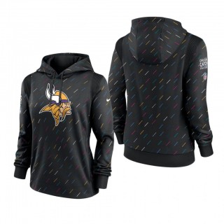 Women Vikings Anthracite 2021 NFL Cancer Catch Hoodie
