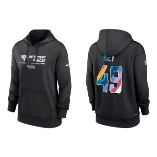 Women's Arden Key Jacksonville Jaguars Black 2022 NFL Crucial Catch Therma Performance Pullover Hoodie