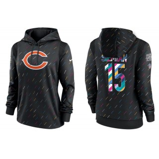 Women's Chicago Bears Trevor Siemian Anthracite NFL Crucial Catch Hoodie