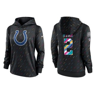 Women's Indianapolis Colts Matt Ryan Anthracite 2021 NFL Crucial Catch Therma Pullover Hoodie