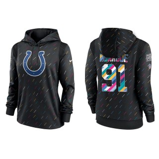 Women's Indianapolis Colts Yannick Ngakoue Anthracite 2021 NFL Crucial Catch Therma Pullover Hoodie