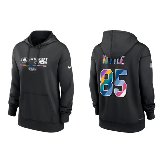 Women's George Kittle San Francisco 49ers Black 2022 NFL Crucial Catch Therma Performance Pullover Hoodie