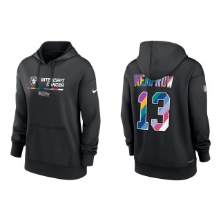 Women's Hunter Renfrow Las Vegas Raiders Black 2022 NFL Crucial Catch Therma Performance Pullover Hoodie