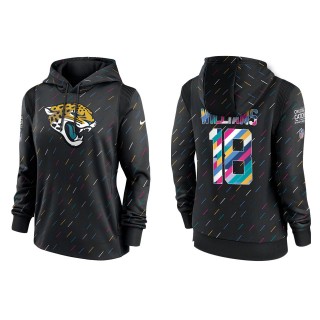 Women's Jacksonville Jaguars Dariours Williams Anthracite 2021 NFL Crucial Catch Therma Pullover Hoodie