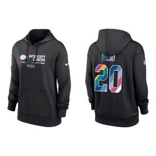 Women's Justin Reid Kansas City Chiefs Black 2022 NFL Crucial Catch Therma Performance Pullover Hoodie