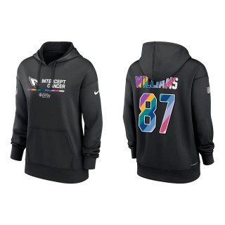 Women's Maxx Williams Arizona Cardinals Black 2022 NFL Crucial Catch Therma Performance Pullover Hoodie