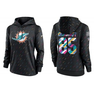 Women's Miami Dolphins River Cracraft Anthracite NFL Crucial Catch Hoodie