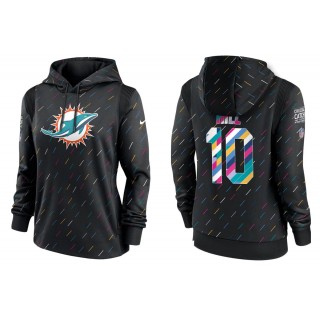 Women's Miami Dolphins Tyreek Hill Anthracite NFL Crucial Catch Hoodie