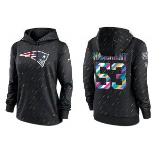Women's New England Patriots Arlington Hambright Anthracite NFL Crucial Catch Hoodie