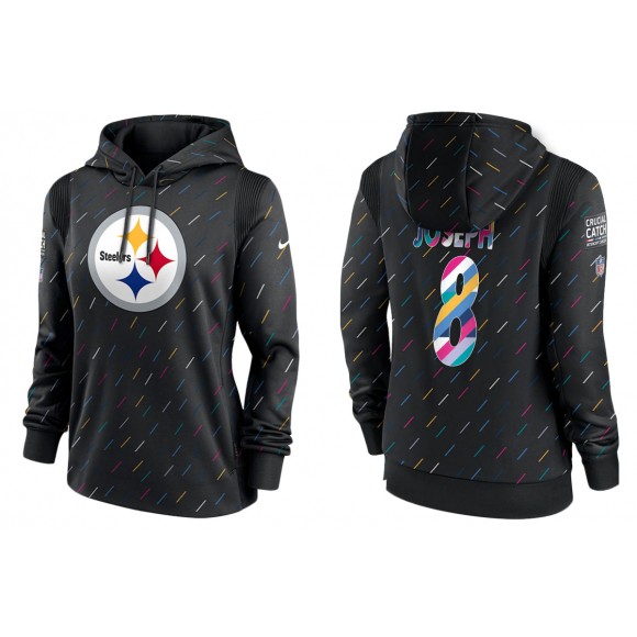 Women's Pittsburgh Steelers Karl Joseph Anthracite NFL Crucial Catch Hoodie