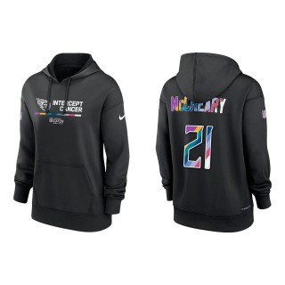 Women's Roger McCreary Tennessee Titans Black 2022 NFL Crucial Catch Therma Performance Pullover Hoodie