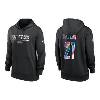 Women's Sean Taylor Washington Commanders Black 2022 NFL Crucial Catch Therma Performance Pullover Hoodie