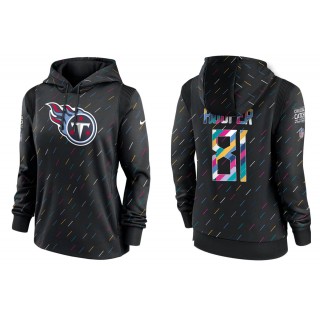 Women's Tennessee Titans Austin Hooper Anthracite NFL Crucial Catch Hoodie