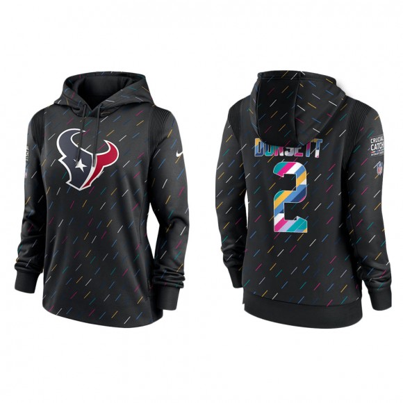 Women's Houston Texans Phillip Dorsett Anthracite 2021 NFL Crucial Catch Therma Pullover Hoodie