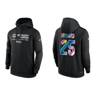 Xavien Howard Miami Dolphins Black 2022 NFL Crucial Catch Therma Performance Pullover Hoodie