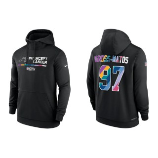 Yetur Gross-Matos Carolina Panthers Black 2022 NFL Crucial Catch Therma Performance Pullover Hoodie