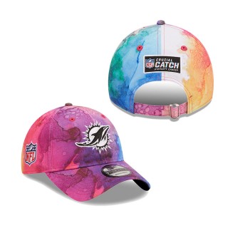 Youth Miami Dolphins Pink 2022 NFL Crucial Catch 9TWENTY Adjustable Hat