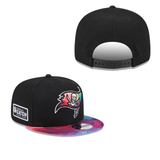 Youth Tampa Bay Buccaneers Black 2023 NFL Crucial Catch Snapback Hat